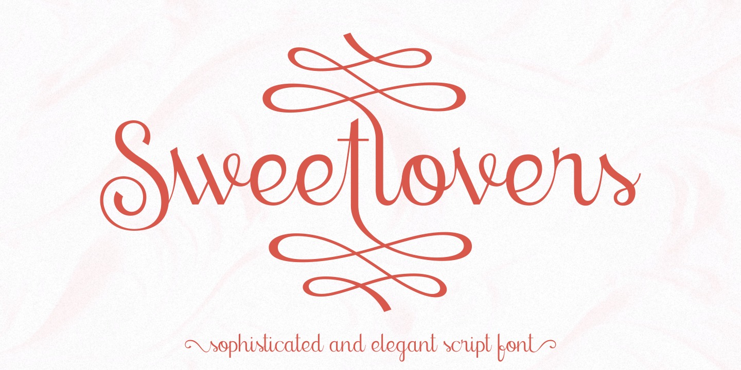 Пример шрифта Sweetlovers #1